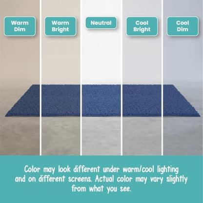 Small Chenille Bath Mats 22"x14", Plush Absorbent Bath Mats Quick Dry, Soft & Machine Washable, Non Slip Carpet for Bathroom, Thick Bathroom Rugs, Shower Restroom Rug Mat, Alfombras De Bano, Bathrugs