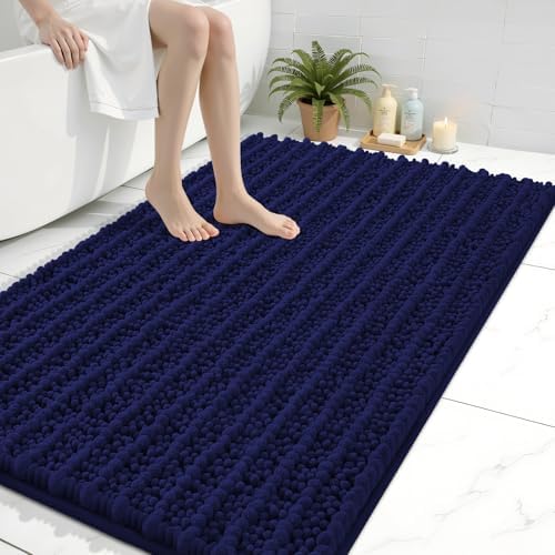 Arotive Bathroom Rugs Mat 40x32, Soft Absorbent Chenille Shaggy Bath Mat