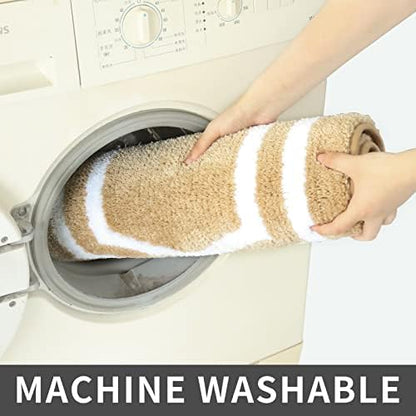 COSY HOMEER Non-Slip Bath Mat Extra Thick Absorbent Plush Washable