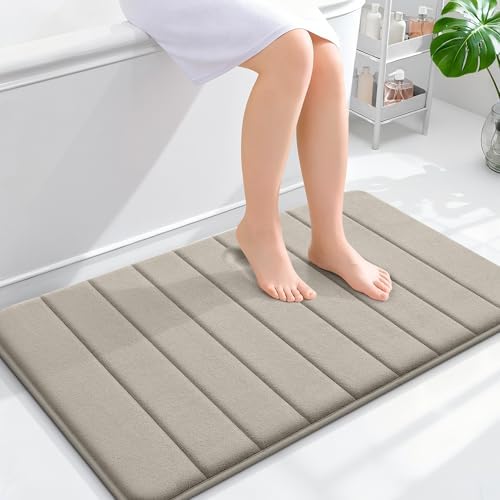 OLANLY Memory Foam Bath Mat 36x24, Super Soft and Absorbent Bathroom Rugs