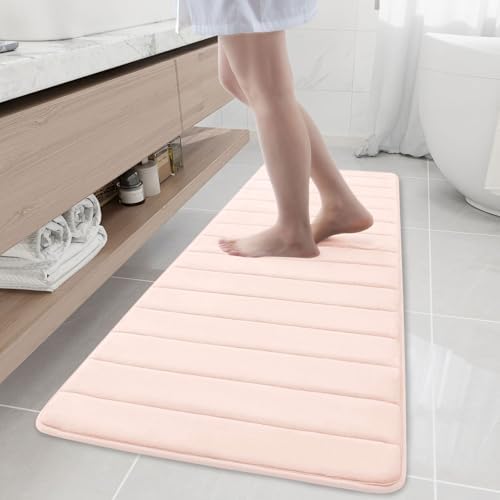 Buganda Memory Foam Bath Mat 59 x 20, Ultra Soft Absorbent Bathroom Rugs