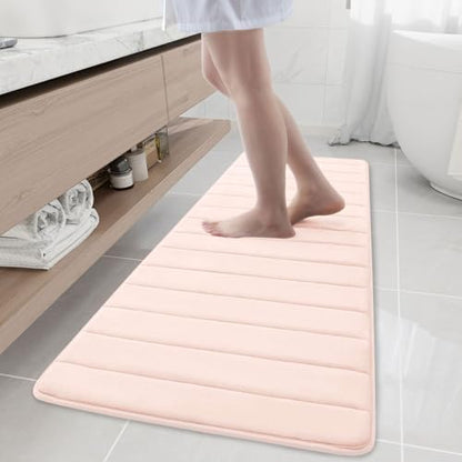 Buganda Memory Foam Bath Mat 59 x 20, Ultra Soft Absorbent Bathroom Rugs