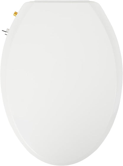 Elongated Bidet Toilet Seat – Non-Electric, Hygienic Fresh Water bidet, Adjustable water Pressure, Self-Cleaning Dual Nozzles (Rear & feminine wash) – Brass Inlet, Quiet-Close, Easy Install