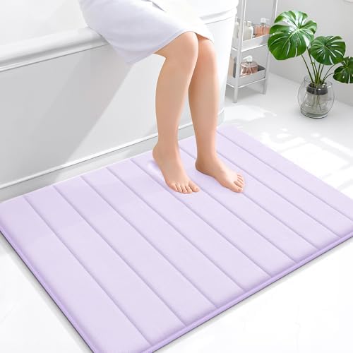 OLANLY Memory Foam Large Bath Mat 40x32, Super Soft Absorbent Bathroom Rugs