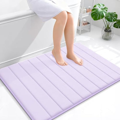 OLANLY Memory Foam Large Bath Mat 40x32, Super Soft Absorbent Bathroom Rugs