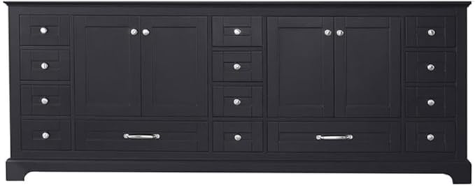 Dukes 84 in. W x 22 in. D Espresso Double Bath Vanity