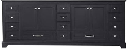 Dukes 84 in. W x 22 in. D Espresso Double Bath Vanity