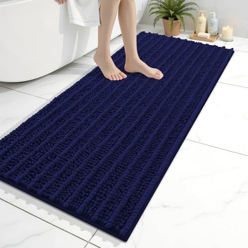 Arotive Bathroom Rugs Mat 47x20, Soft Absorbent Chenille Shaggy Bath Mat
