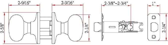 Design House 753442 Cambridge Passage Hall and Closet Door Knob Oil Rubbed Bronze