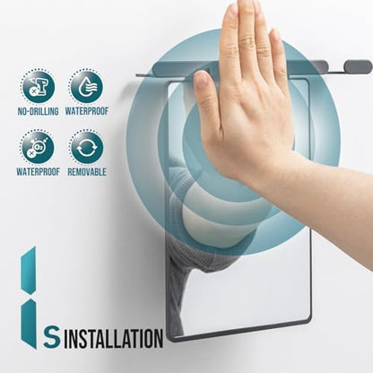 TAILI Shower Mirror Fogless for Shaving,Fogless Mirror Suction Wall Mounted