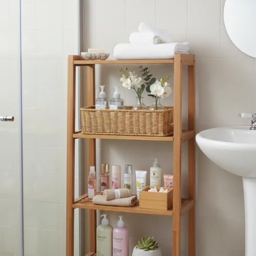 2pcs Toilet Paper Basket, Rectangular Wicker Bathroom Storage Basket, Waterproof Handwoven Toilet Paper Rolls Organizer Baskets for Apartment, Bedroom, Bathroom, Kitchen Shelf (Beige)