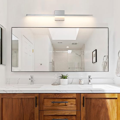 Epinl Brushed Nickel Bathroom Light Fixture Over Mirror 31.5 inch Modern Vanity Light Fixture 22W 5CCT Dimmable Light Bar LED Lighting Fixture for Bathroom Bedroom