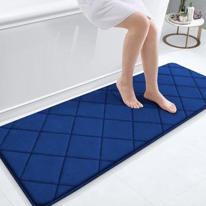 OLANLY Memory Foam Bath Mat 59x20, Ultra Soft and Absorbent Bathroom Rugs