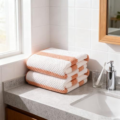 2-Pack Microfiber Bath Towels (27x54 Inches) - Ultra Soft & Quick Dry, 3X Absorbency, Lightweight for Gym, Yoga, Travel & Spa - Perfect for Home, Fitness & Post-Workout
