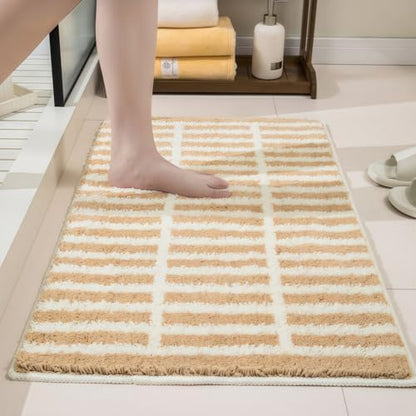 GIB Bathroom Rugs 32"x20", Extra Soft Absorbent Bath Mat for Bathroom Floor