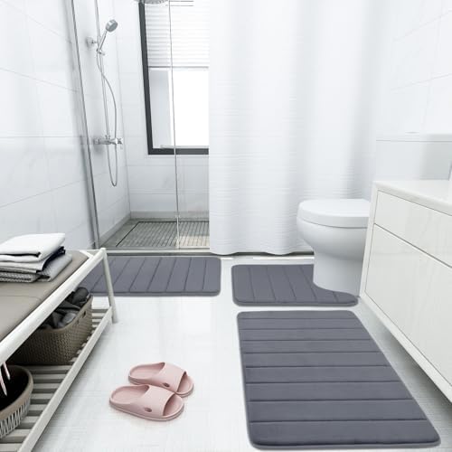 Buganda Memory Foam Bath Mat 35.4 x 24, Ultra Soft Absorbent Bathroom Rugs