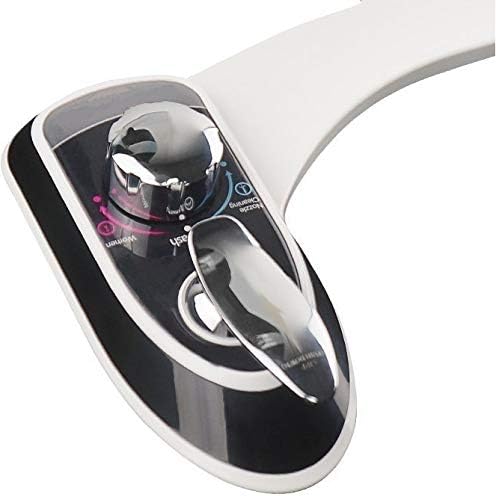 Hot & Cold Water Spray Bathroom Bidet Self Cleaning Dual Nozzle Non-Electric Mechanical Toilet Restroom Seat Cover Attachment (UBI-AMI-610)