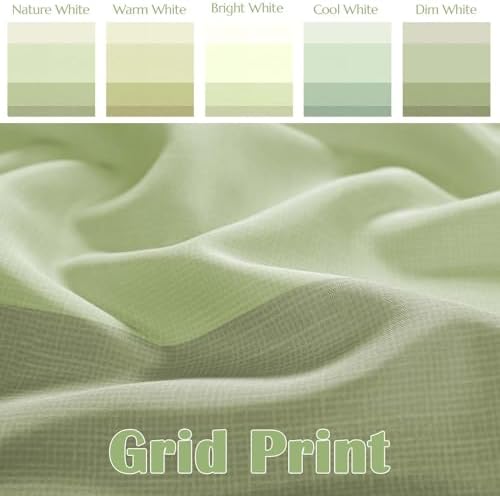 jinchan Ombre Forest Green Shower Curtain for Bathroom 70x60 Inch 12 Hooks
