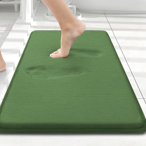 Smiry Memory Foam Bath Mat 24x16, Extra Soft and Absorbent Bathroom Rugs