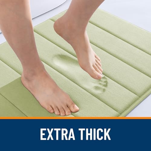 OLANLY Memory Foam Bath Mat 36x24, Super Soft and Absorbent Bathroom Rugs