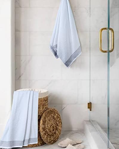 BELIZZI HOME Ultra Soft 2 Pack Oversized Bath Towel Set, 28x55 inches, 100% Cotton, Large, White