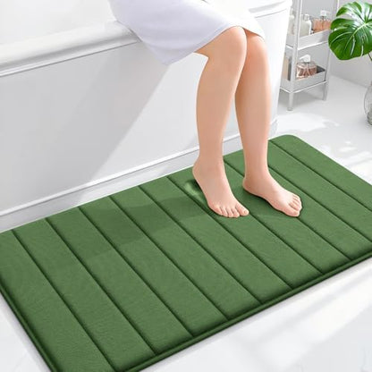 OLANLY Memory Foam Long Bathroom Rugs Runner 44x24, Super Soft Absorbent