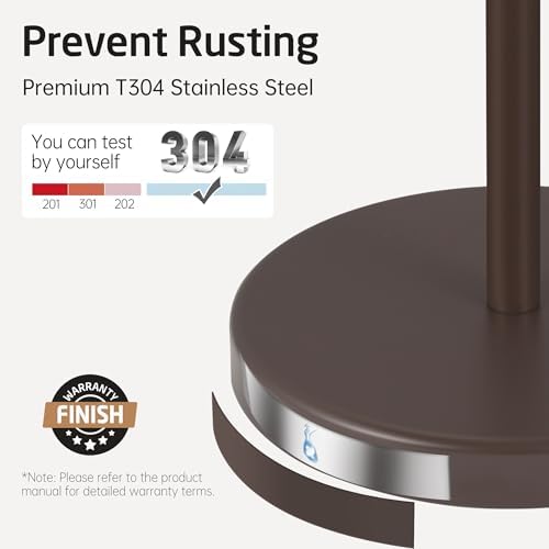 KES Bronze Toilet Paper Holder Stand, Heavy Base, 18/8 Stainless Steel
