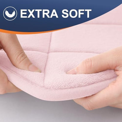 OLANLY Memory Foam Toilet Rugs U-Shaped 24x20, Ultra Soft and Absorbent