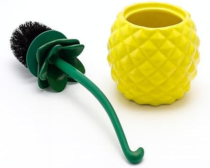 Deep & Sturdy Toilet Bowl Brush with Holder - Pineapple Bowl Brush - Durable Scrubbing - Toilet Cleaners - Household Essentials - Bathroom Cleaner - Cleaning Supplies - Household Supplies
