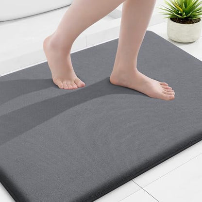 Smiry Memory Foam Bath Mat 36x24, Extra Soft and Absorbent Bathroom Rugs
