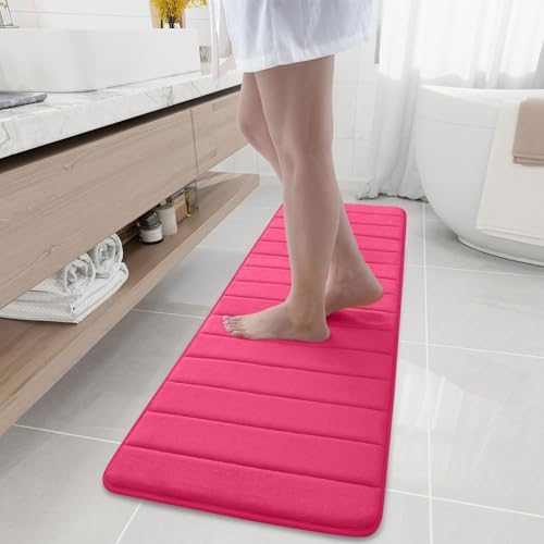 Buganda Memory Foam Bath Mat 59 x 17, Ultra Soft Absorbent Bathroom Rugs