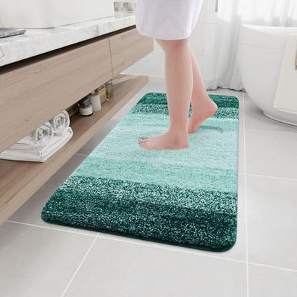 Arotive Microfiber Bathroom Rugs, Shaggy Soft Absorbent Bath Rug, 44x24