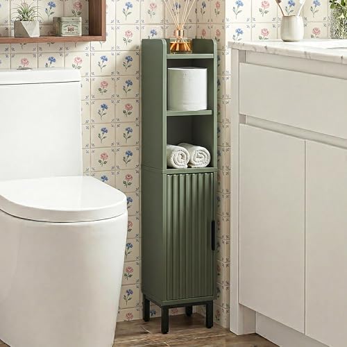 Small Bathroom Storage Cabinet Corner Cabinet Narrow Toilet Paper Cabinet