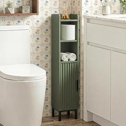 Small Bathroom Storage Cabinet Corner Cabinet Narrow Toilet Paper Cabinet