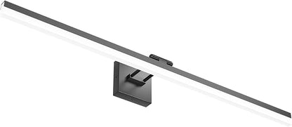 Ralbay 40" Modern LED Matte Black Bathroom Vanity Light 24W Adjustable Black Vanity Lighting Modern LED Bathroom Vanity Light Fixtures Over Mirror (6000K Cool White Light)