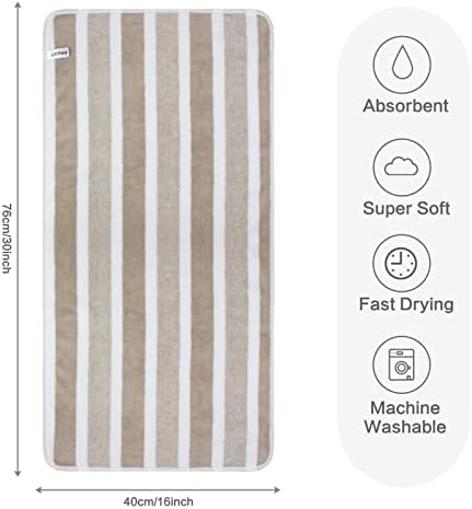 KinHwa Microfiber Hand Towels for Bathroom Soft and Absorbent Face Towels Brown Bathroom Hand Towels for SPA Hair Bath 30inchx16inch 4 Pack