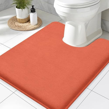 Smiry Memory Foam Toilet Rugs 24x20, Extra Soft Absorbent Bathroom Rugs