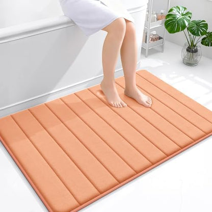 OLANLY Memory Foam Large Bath Mat 44x32, Super Soft Absorbent Bathroom Rugs