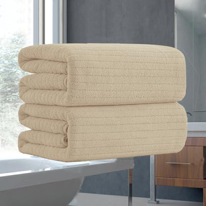 Hailea Hand Towels Set 16x31 Inches,Soft Microfibers Bathroom Towel Set 2 Pack,Highly Absorbent Quick Dry Luxury Towel Hotel Spa Gym Hand Towel Collection for Bathroom,Camel