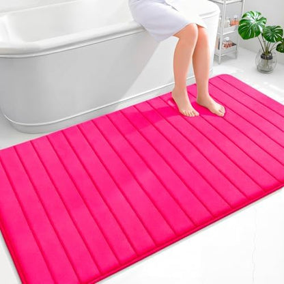 OLANLY Memory Foam Large Bath Mat 70x46, Super Soft Absorbent Bathroom Rugs