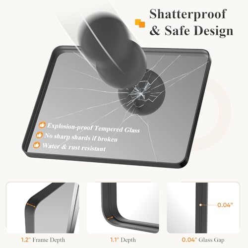36x24 Inch Bathroom Mirror for Over Sink, Vanity Mirror