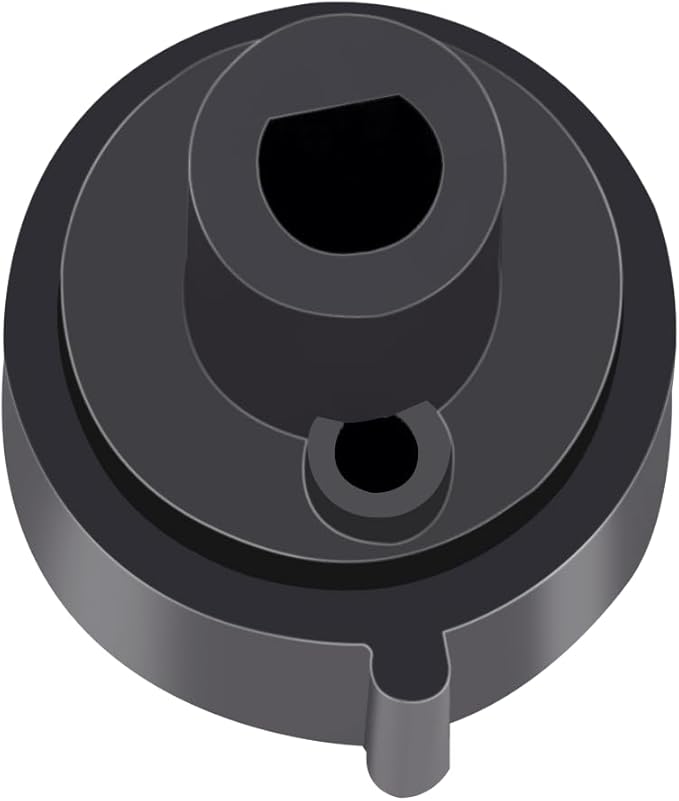 Replacement Knob(1PCS) Compatible with Brondell Bidet Toilet Seat Non-Electric Bidet(For the center plastic section only) - Black
