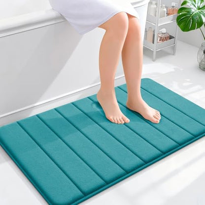 OLANLY Memory Foam Bath Mat 35x24, Super Soft and Absorbent Bathroom Rugs
