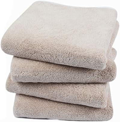 KinHwa Hand Towels for Bathroom, Microfiber Face Towels, 16x30 Inch, 4 Pack