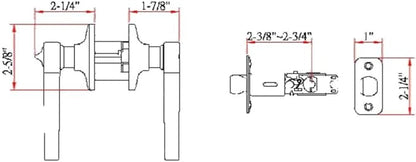 Design House Scroll Door Knob - Privacy Door Lever, 2-Way Latch for Interior Doors - Door Handle, Door Hardware & Locks, Door Levers - Oil Rubbed Bronze - 791632