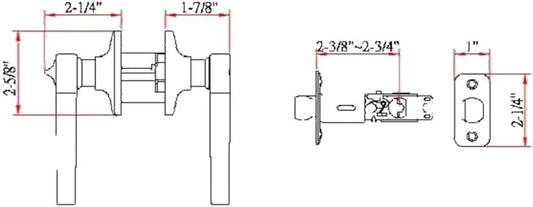 Design House Scroll Door Knob - Privacy Door Lever, 2-Way Latch for Interior Doors - Door Handle, Door Hardware & Locks, Door Levers - Oil Rubbed Bronze - 791632