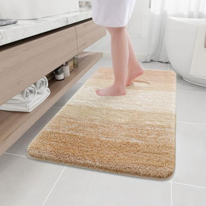 Arotive Microfiber Bathroom Rugs, Shaggy Soft Absorbent Bath Rug, 44x32