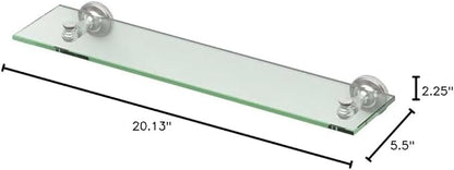 Gatco 4026 Tavern Glass Shelf, Satin Nickel
