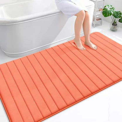 OLANLY Memory Foam Large Bath Mat 70x46, Super Soft Absorbent Bathroom Rugs