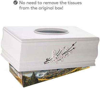 Creative Scents Vanda Rectangle Tissue Box Cover with Bottom Slider